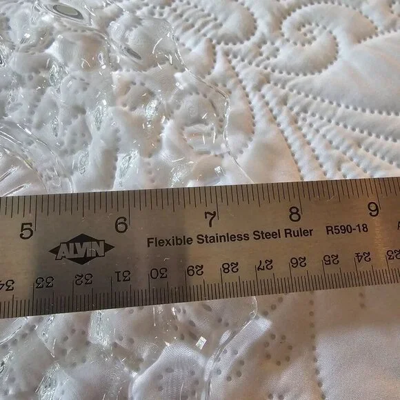 Vintage Fostoria Cubist Depression Glass Plate, Dessert or Salad Plate - Picture 3 of 6